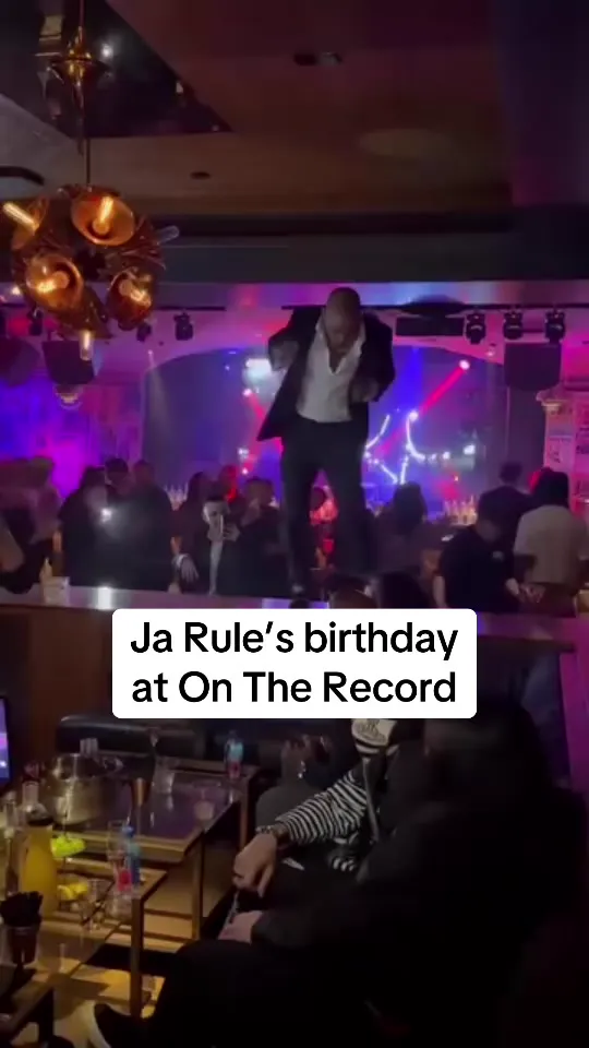 Ja Rule celebrating his birthday at On The Record